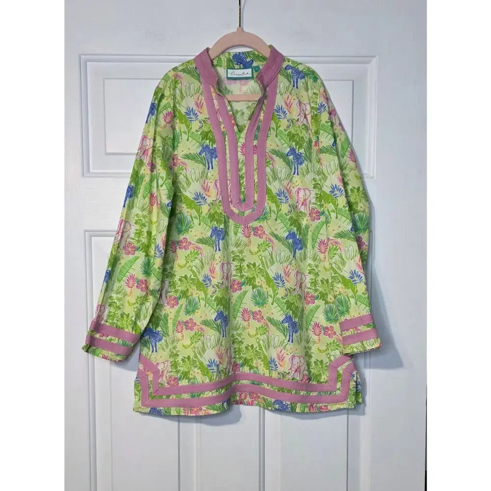 Carvalho Coutre Girls Cabana Cover Up Swim‎ Size L